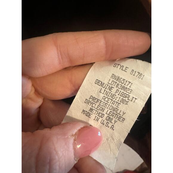 Frontier Collection Women's Small Brown Leather Genuine Pigsplit Fringe Jacket - Picture 9 of 10